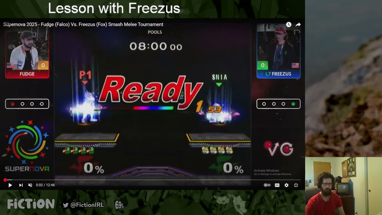 Fiction Melee Lesson ft. Freezus - Fox vs Falco (general improvement)