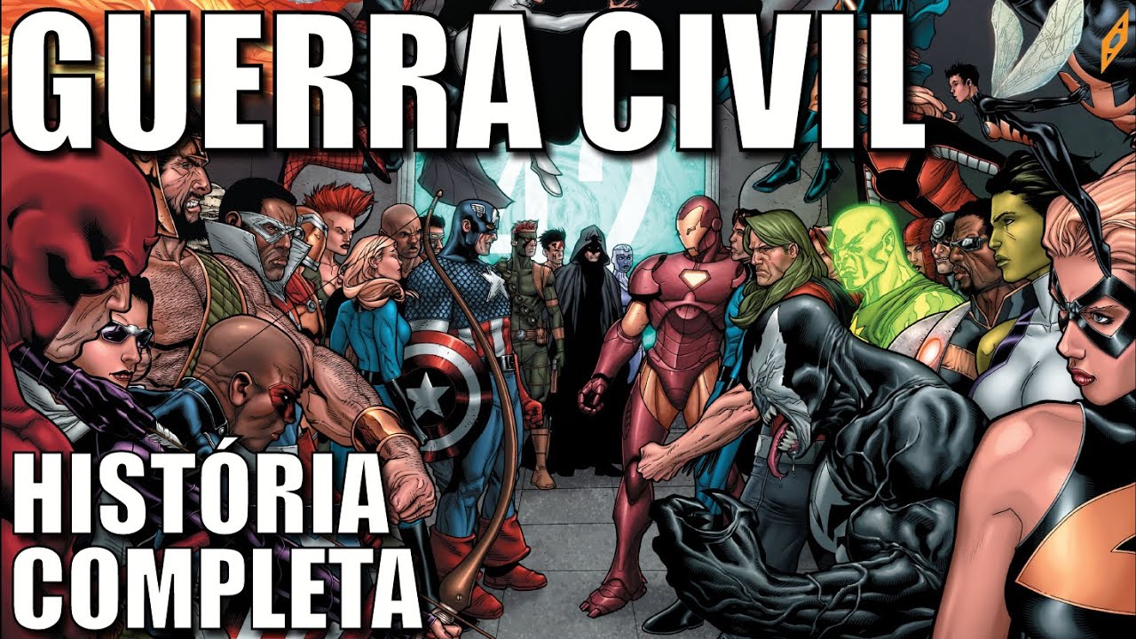 GUERRA CIVIL I (2006) | Hist&oacute;ria COMPLETA da Guerra entre Homem de Ferro e Capit&atilde;o Am&eacute;rica!!!