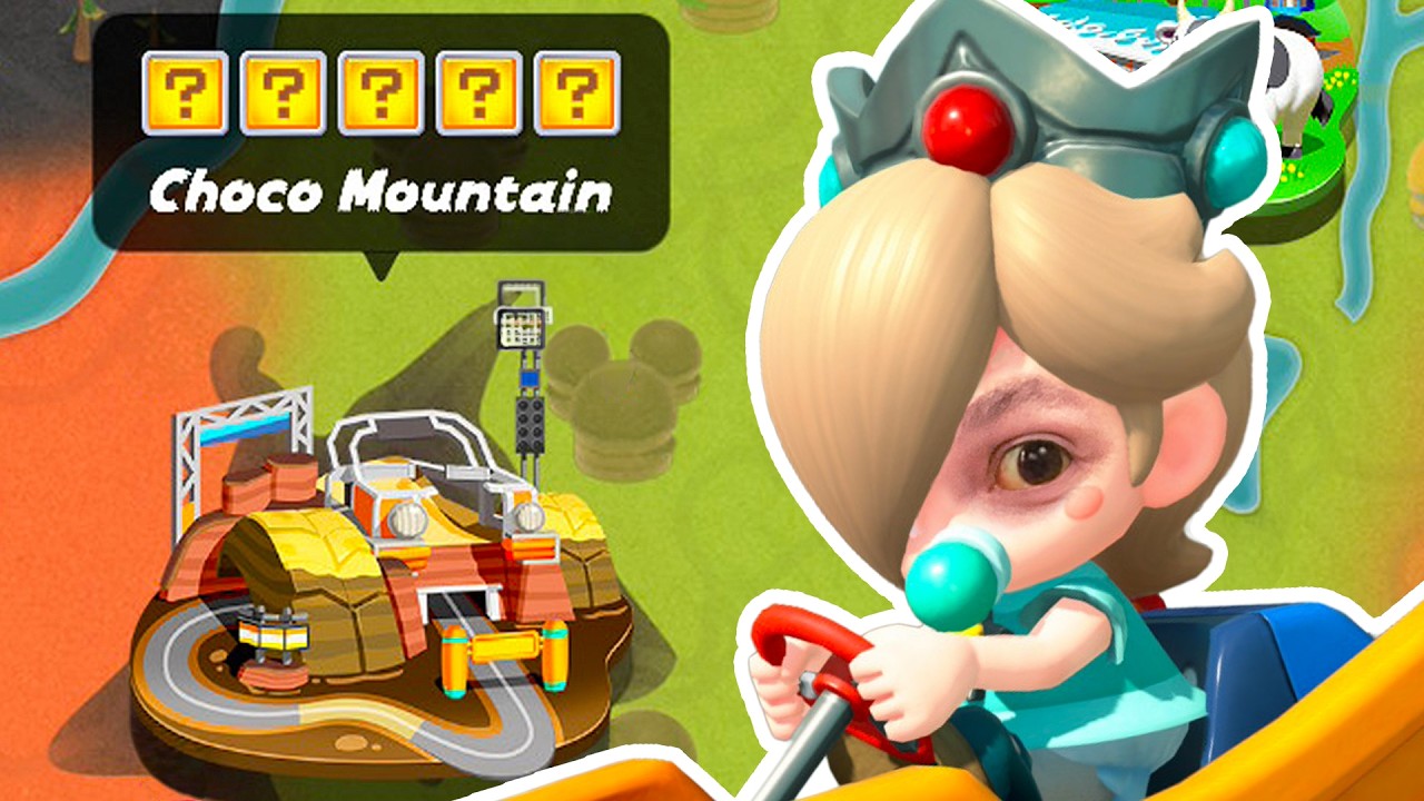 Mario Kart World: Choco Mountain – Расположение всех скрытых панелей со знаком вопроса (Руководст...