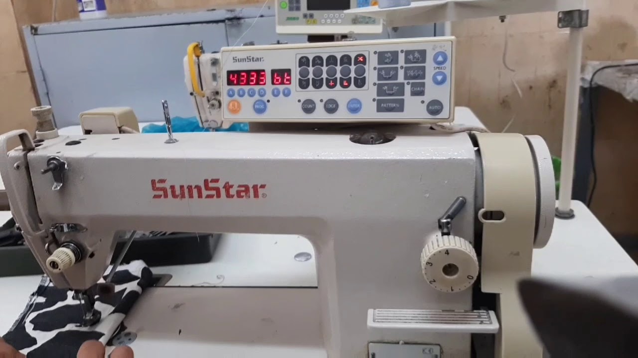 كيف اقوم  بحل بعض مشاكل التقنية للآلة الخياطة #sunstar  وتعلم فرمطت الطابلو