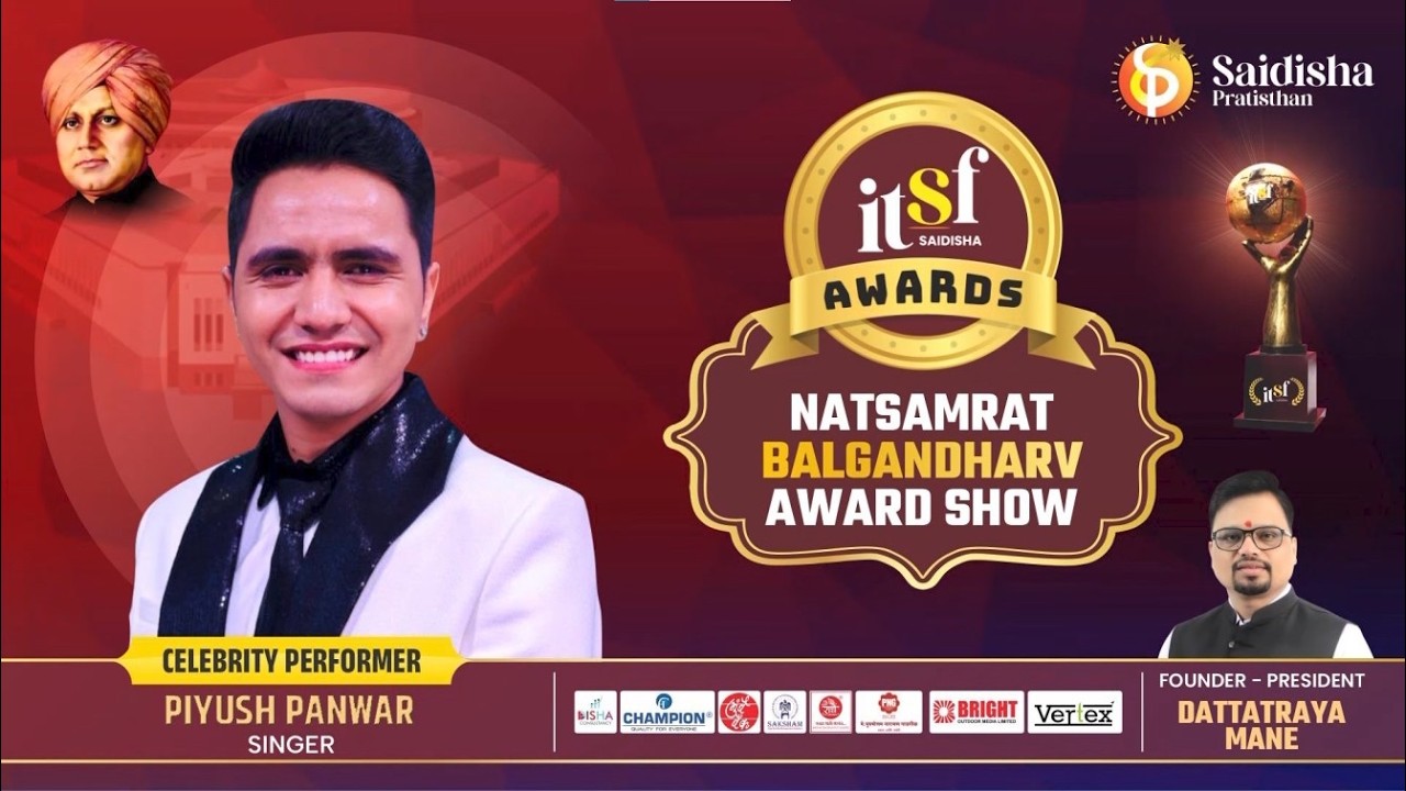 Piyush Panwar Live Performance at ITSF Awards | Soulful & Power-Packed Stage Show 🎤✨