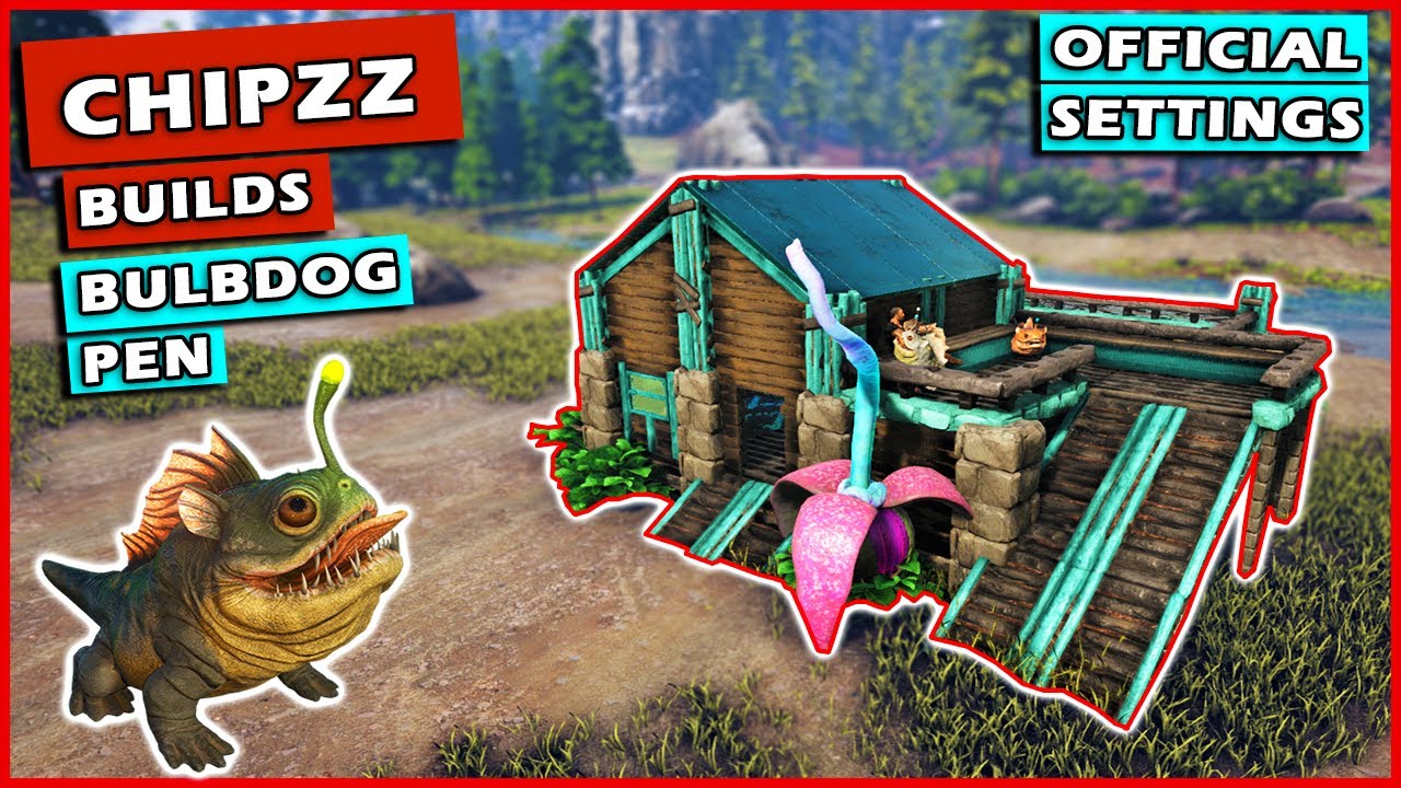 Ark: How To Build A Bulbdog Pen | Building Tutorial | Official Settings