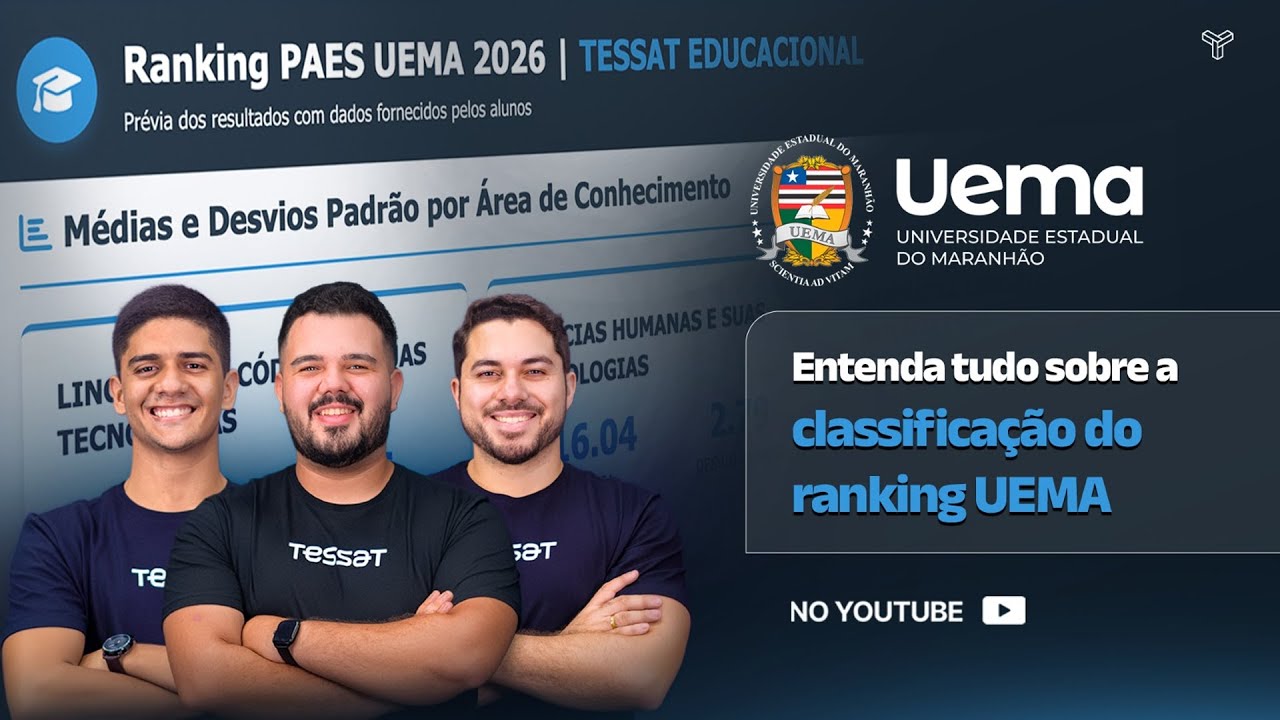 Expectativas sobre as notas de corte PAES UEMA 2026 | RANKING TESSAT