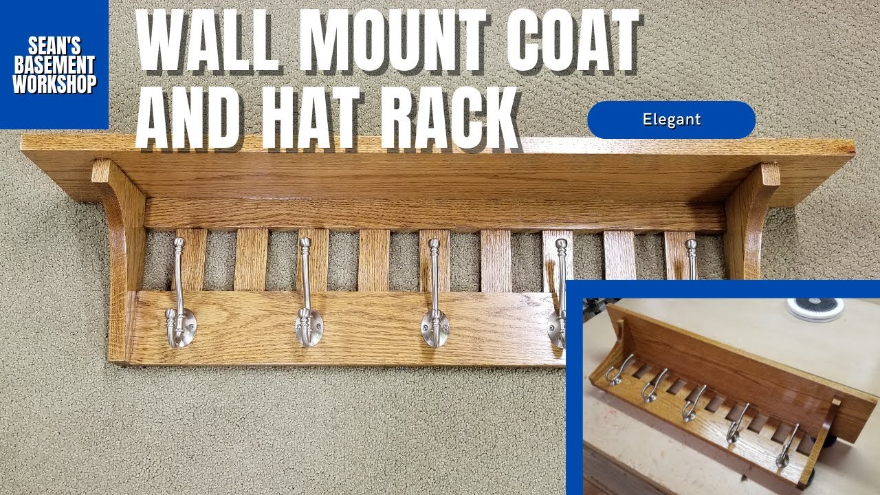 Transform Your Home with the Classic Wall Mount Coat and Hat Rack | SBW#76