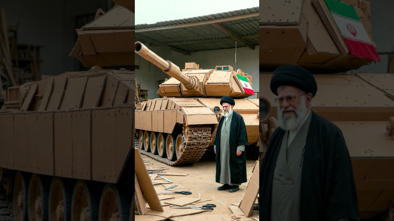 Ali Khamenei Built a GIANT Tank from Cardboard&hellip; Trump Thought It Was Real 😳