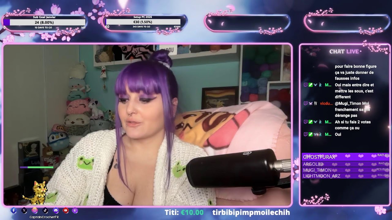 Diffusion en direct de Captain Crochet