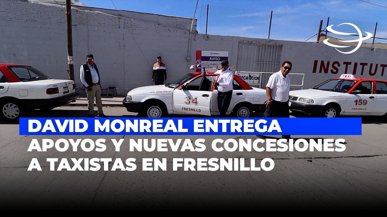 David Monreal entrega apoyos y nuevas concesiones a taxistas de Fresnillo