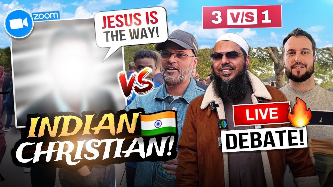 🔥3 vs 1 DEBATE❗🇮🇳 INDIAN Christian Finally Admits Jesus had a God! #india