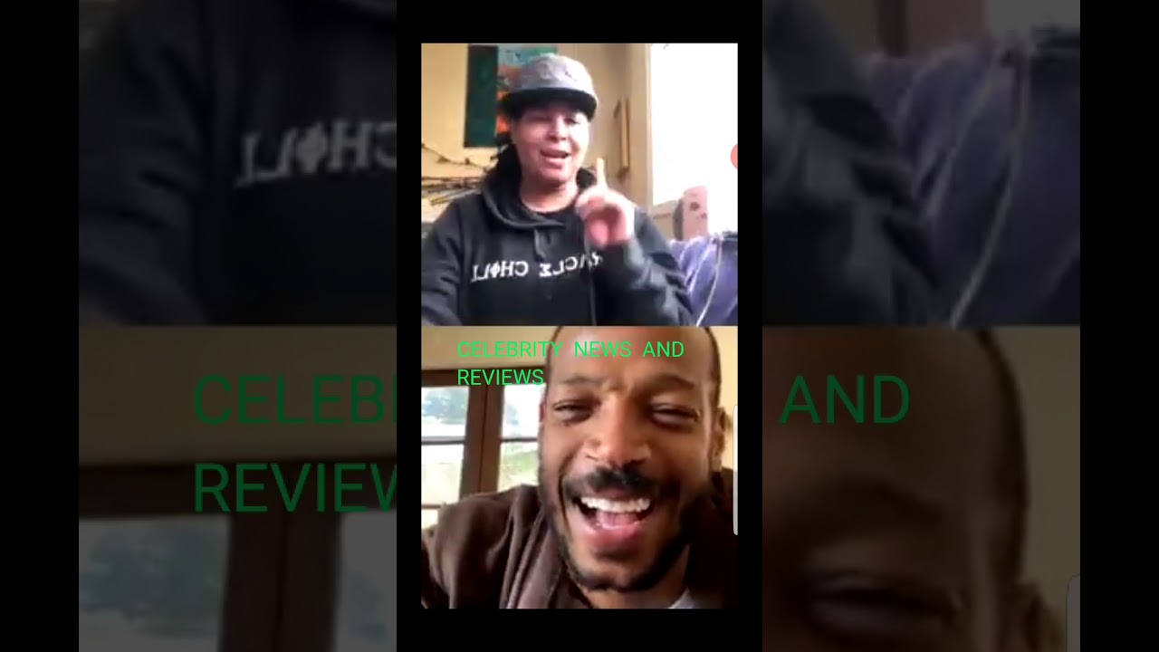 Marlon Wayans and chaunte wayans joking on Instagram live
