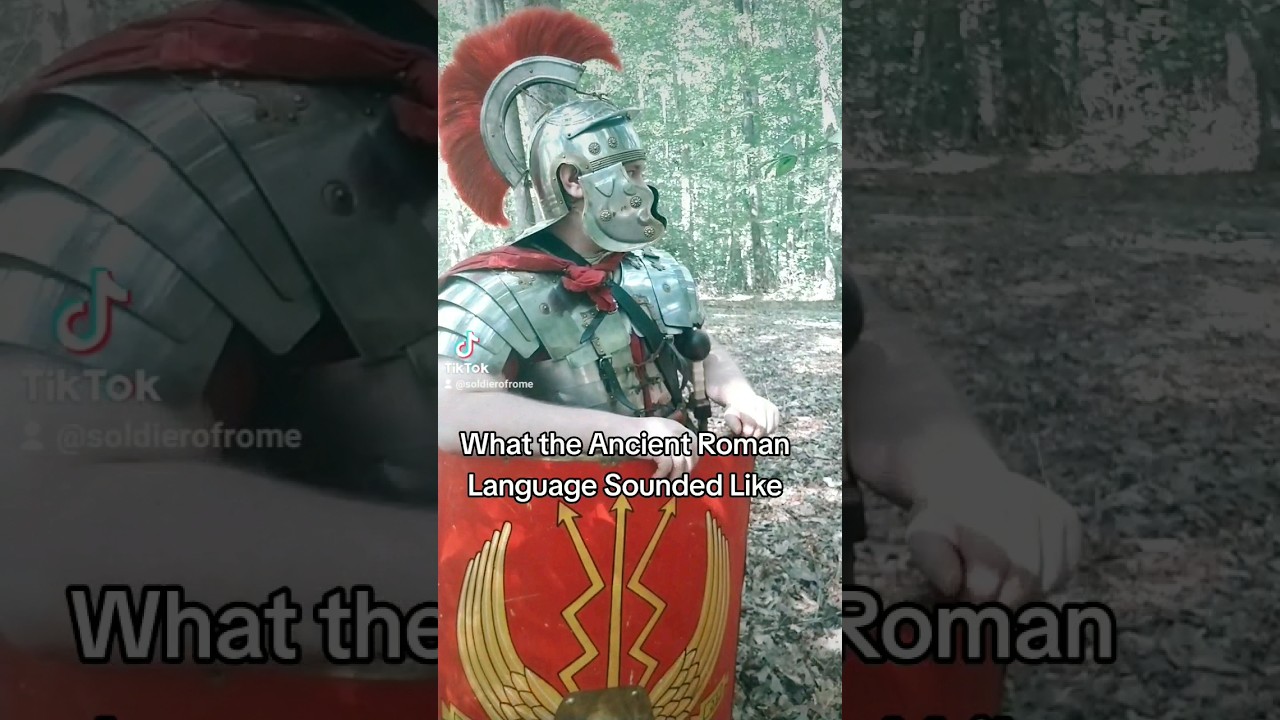 What the ancient Roman Language (Latin) Sounded Like. #rome #romanempire #latin #roman