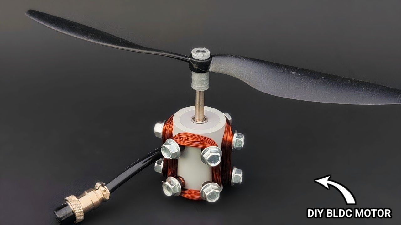 Homemade BLDC Motor || Diy BLDC Motor