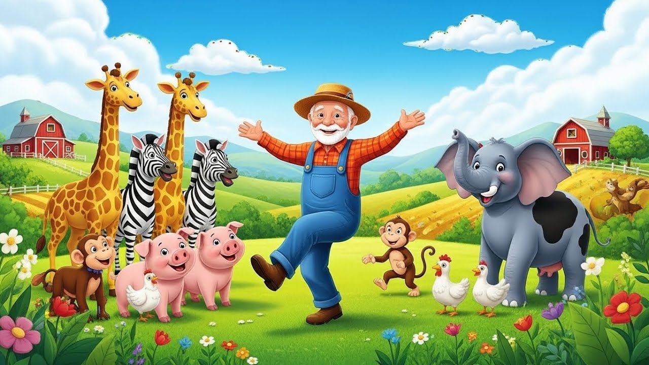 Old MacDonald’s Safari Farm | Clap & Stomp Animal Song