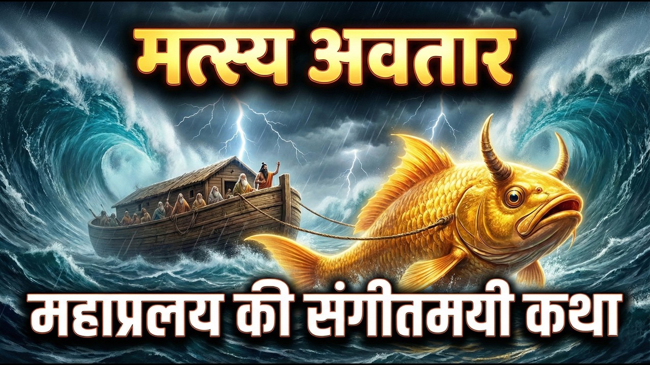 जब पूरी पृथ्वी जलमग्न होने वाली थी... 🔱 Matsya Avatar ki Katha | #dashavatar #vishnu