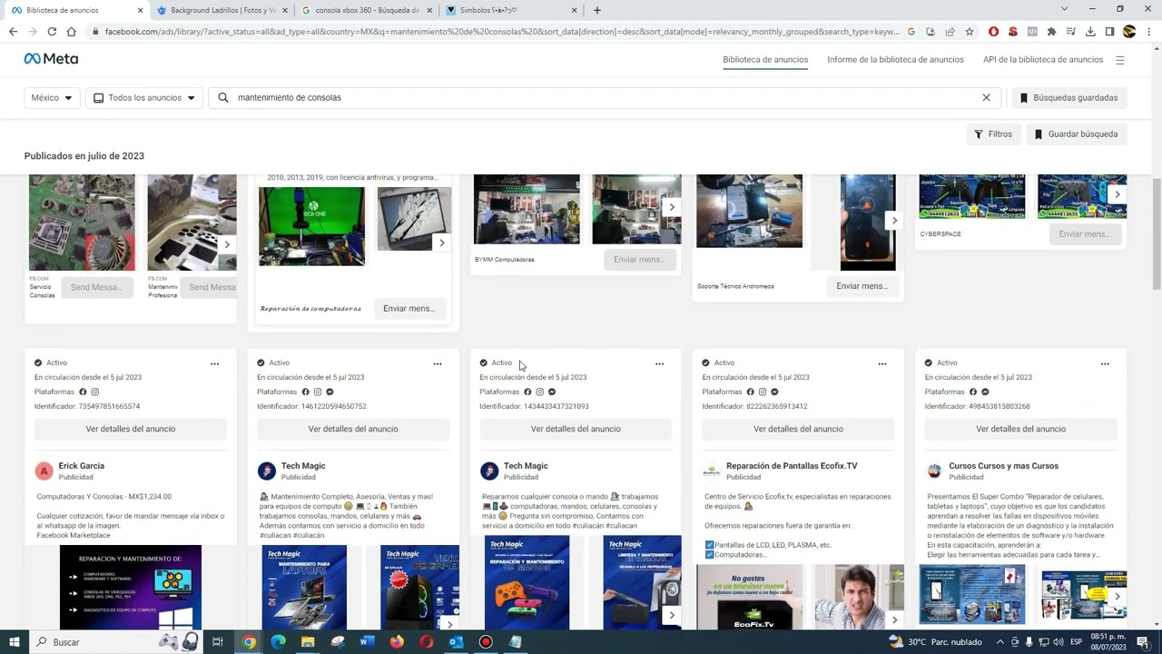 Como Crear un Diseño para Ofrecer un Servicio o Producto en Facebook Video 1 Estudio d la competenci