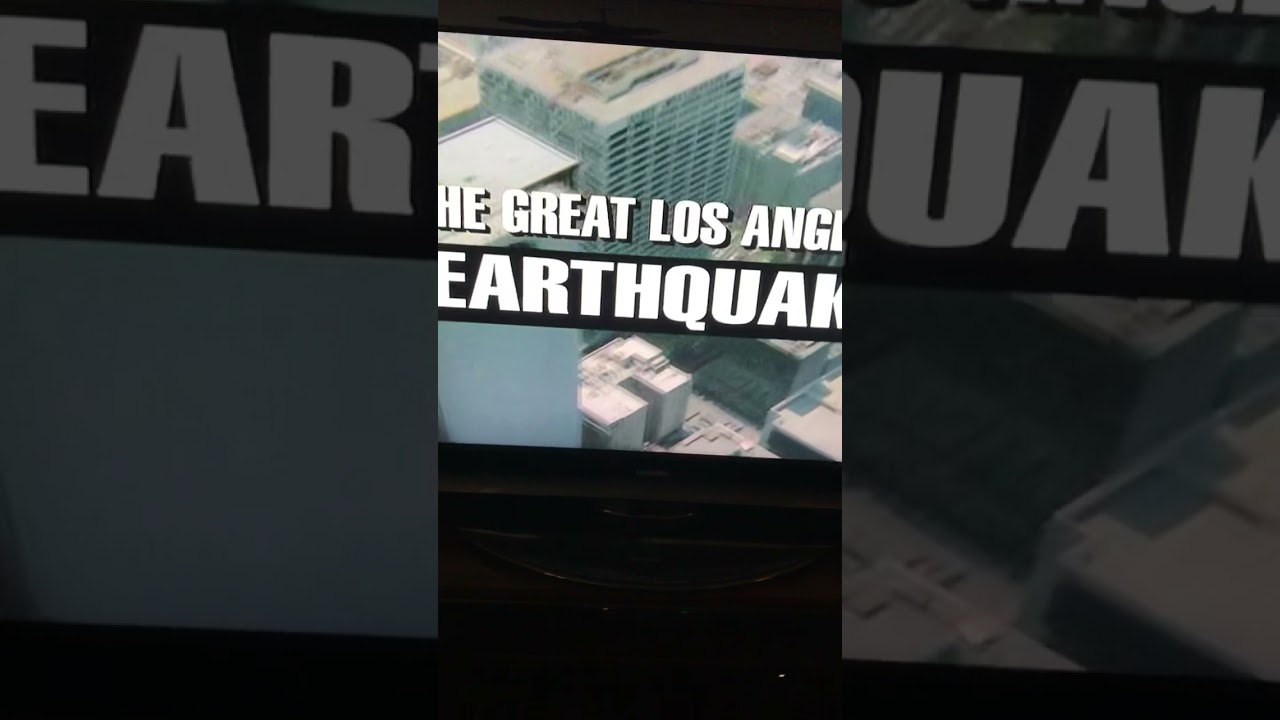 The Great Los Angeles Earthquake opening sequence
