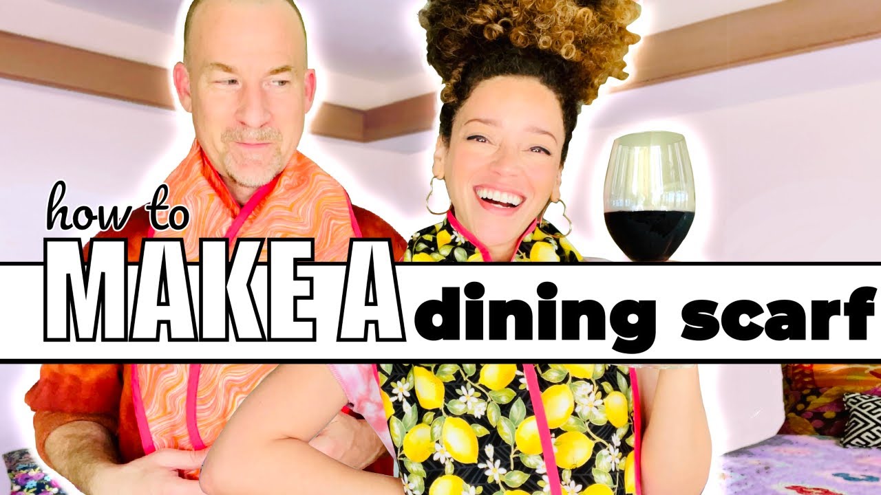QUICK GIFT: Dining Scarf (or Bib! Or STOLE!) Sewing Tutorial🧣