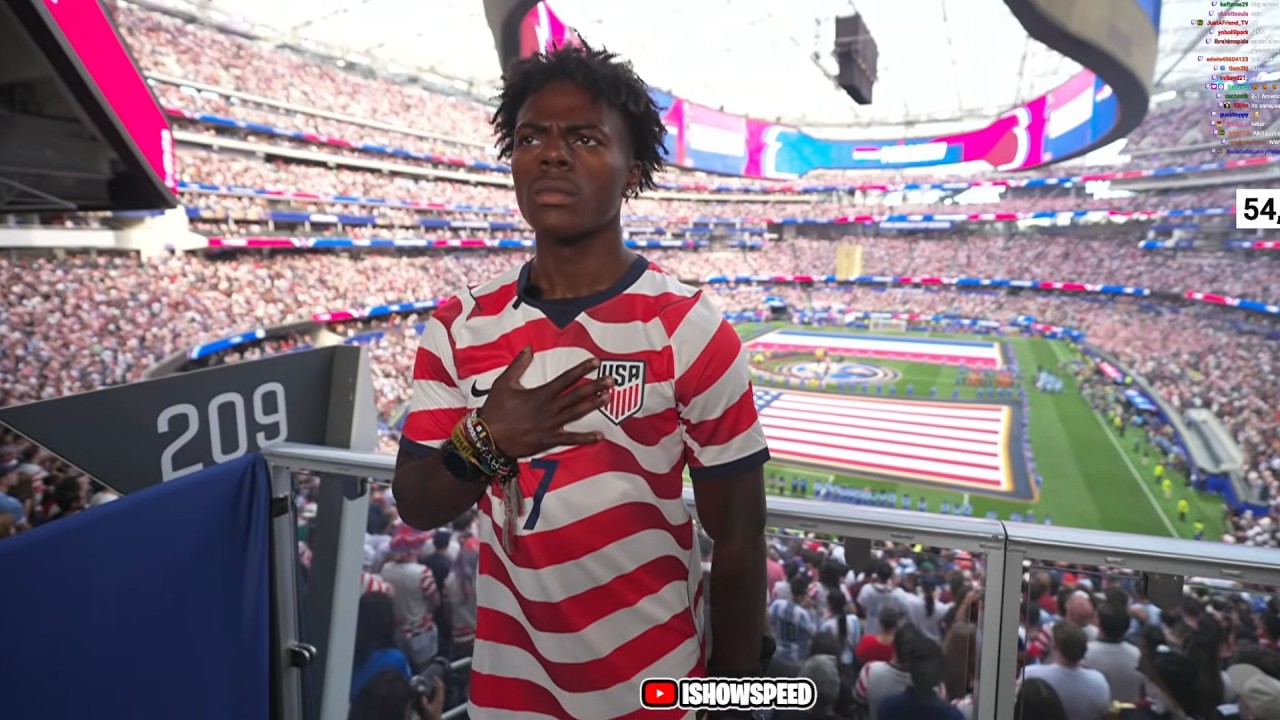 iShowSpeed Sings The USA & Paraguay National Anthems At The World Cup 😭