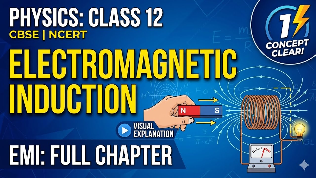 Electromagnetic induction class 12  Lecture - 01