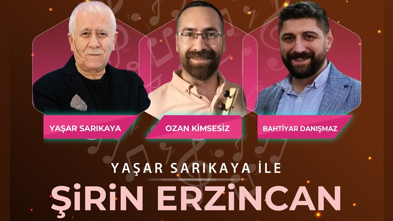 Şirin Erzincan programının konukları Ozan Kimsesiz ve Bahtiyar Danışmaz