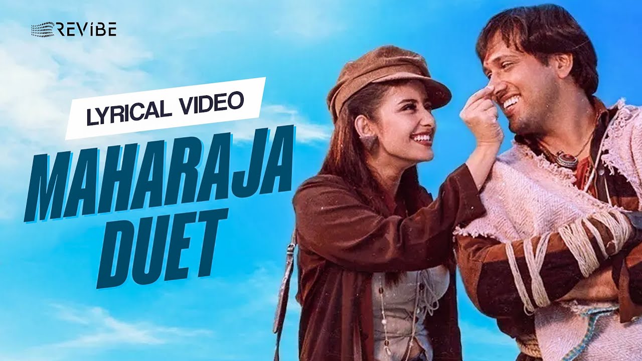 Maharaja Duet (Lyrical Video) | Udit Narayan, Kavita Krishnamurthy | Govinda, Manisha Koirala