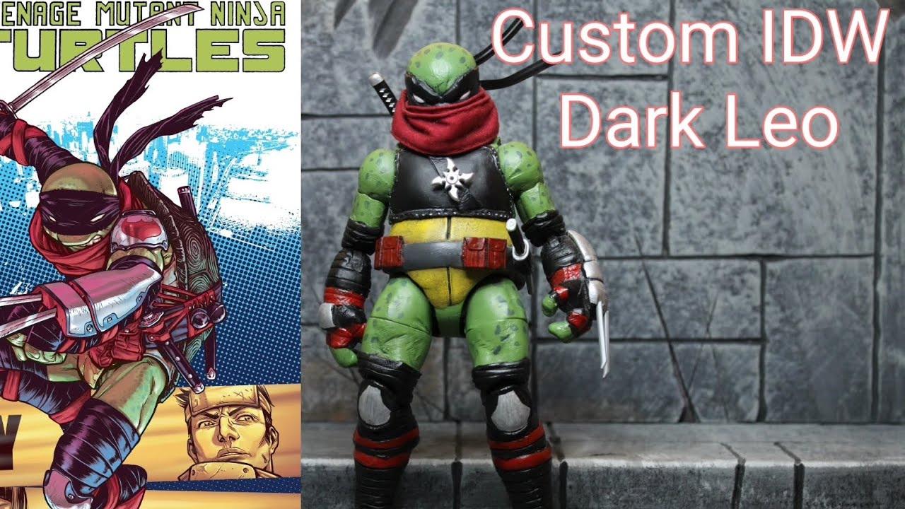 Custom TMNT IDW Dark Leo figure