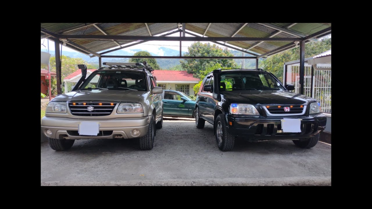 instalación de luz en la parrilla del Suzuki gran Vitara 2003