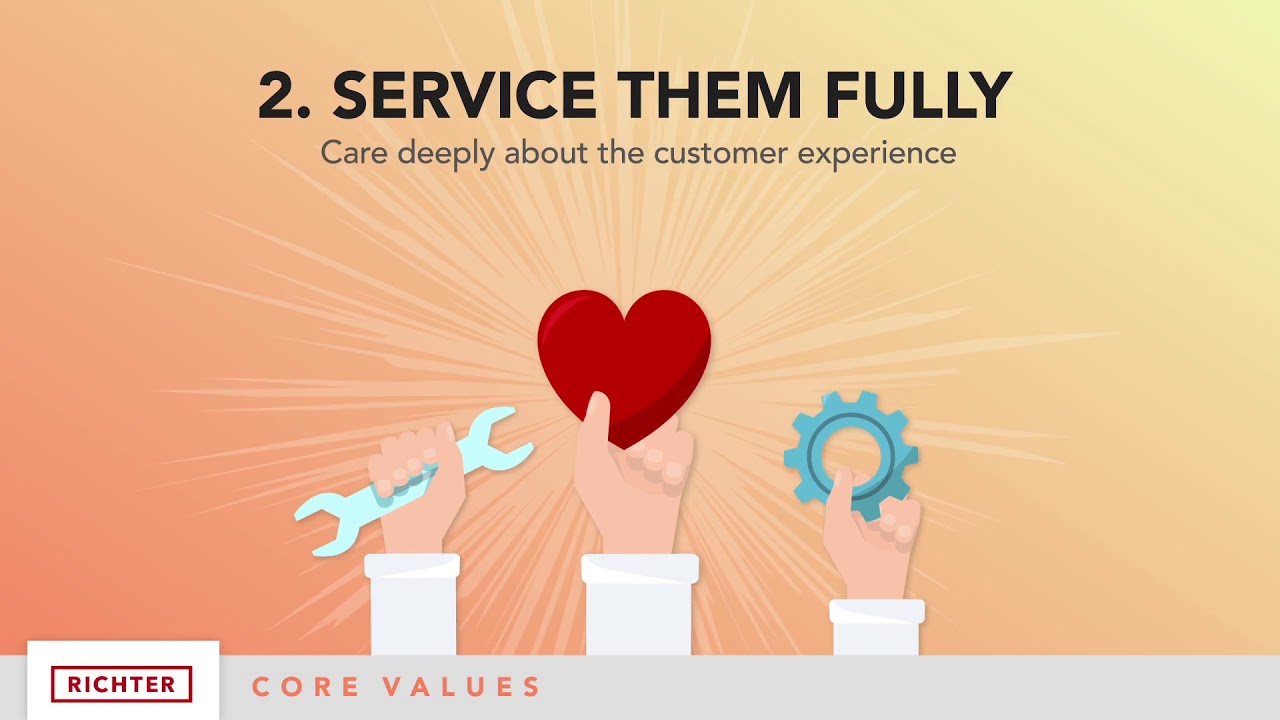 Richter Core Values | 2: Service Them Fully