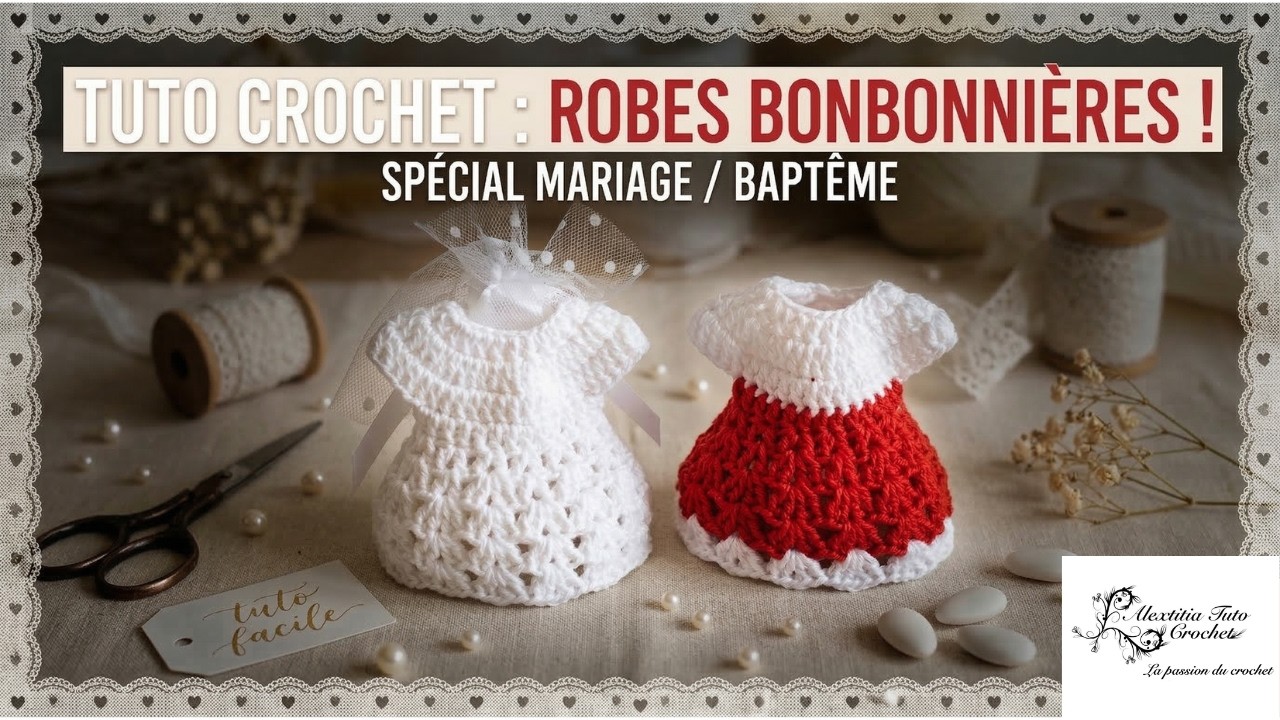 Robe bonbonnière au crochet @Alextitia Tuto Crochet