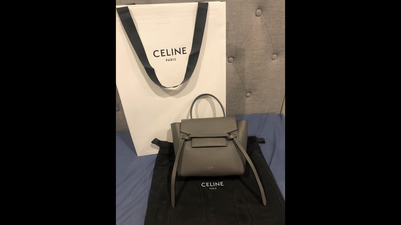 Celine Nano Belt Bag - Grey
