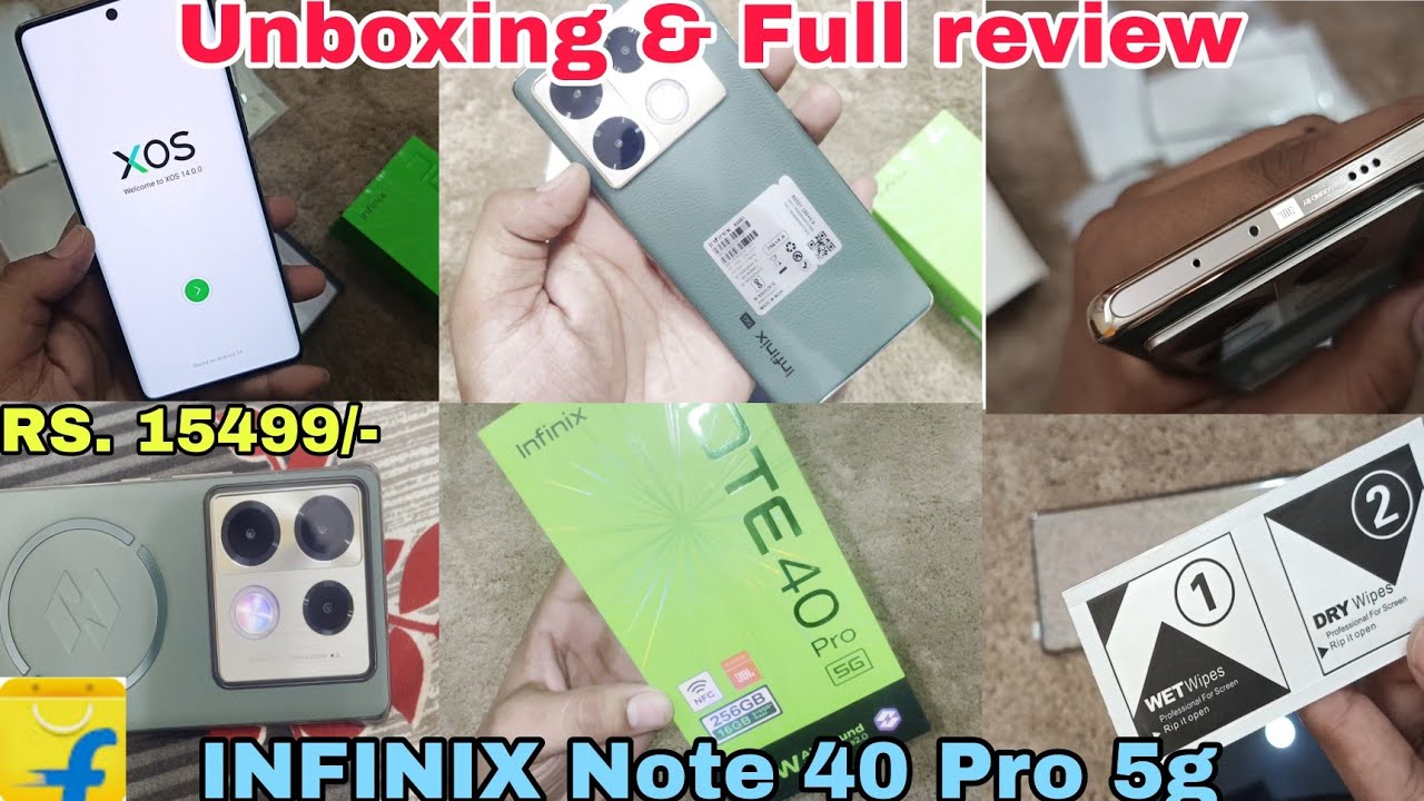 infinix note 40 pro 5g || infinix note 40 pro unboxing & review || infinix buy for flipkart!
