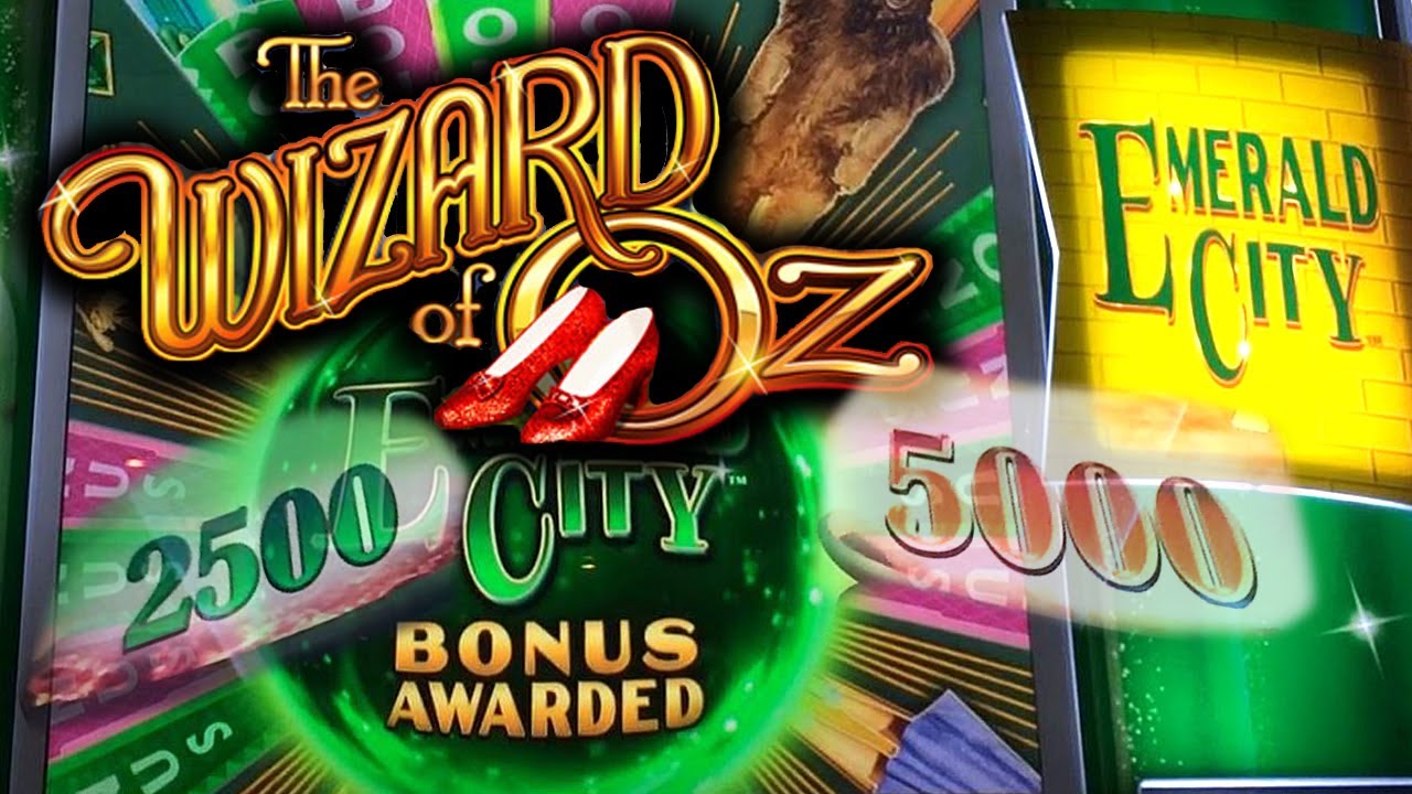 BIG WIN! The Wizard of Oz Emerald City Slot Machine Bonus Emerald City Pick Bonus