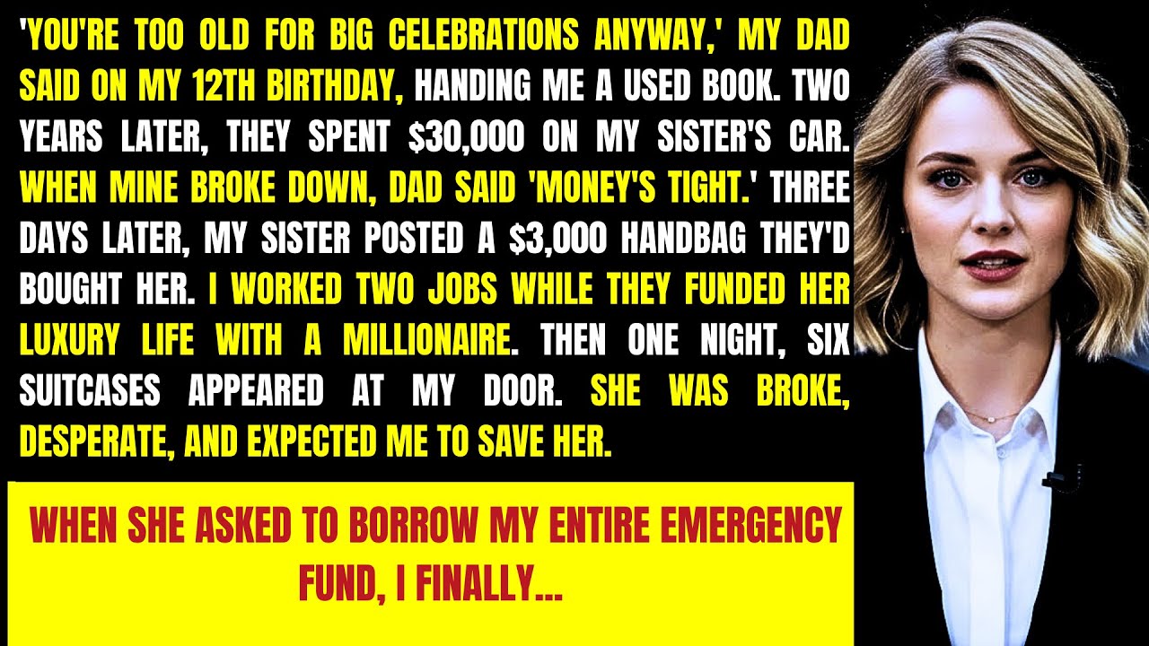 My Parents Funded My Sister’s Luxury Life While I Struggled—Then She Showed Up Broke