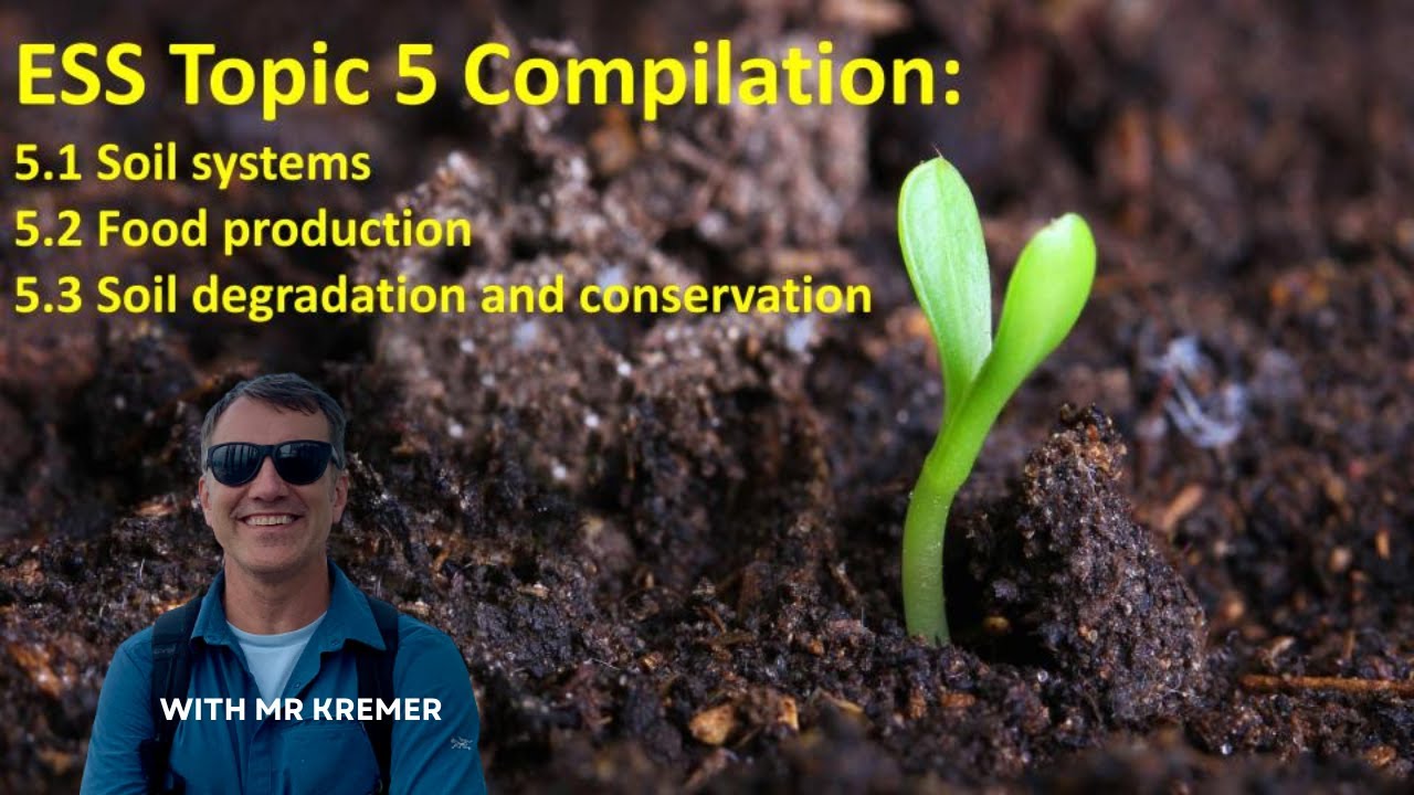 ESS topic 5 compilation for Soils, Food production systems, and Soil degradation and conservation