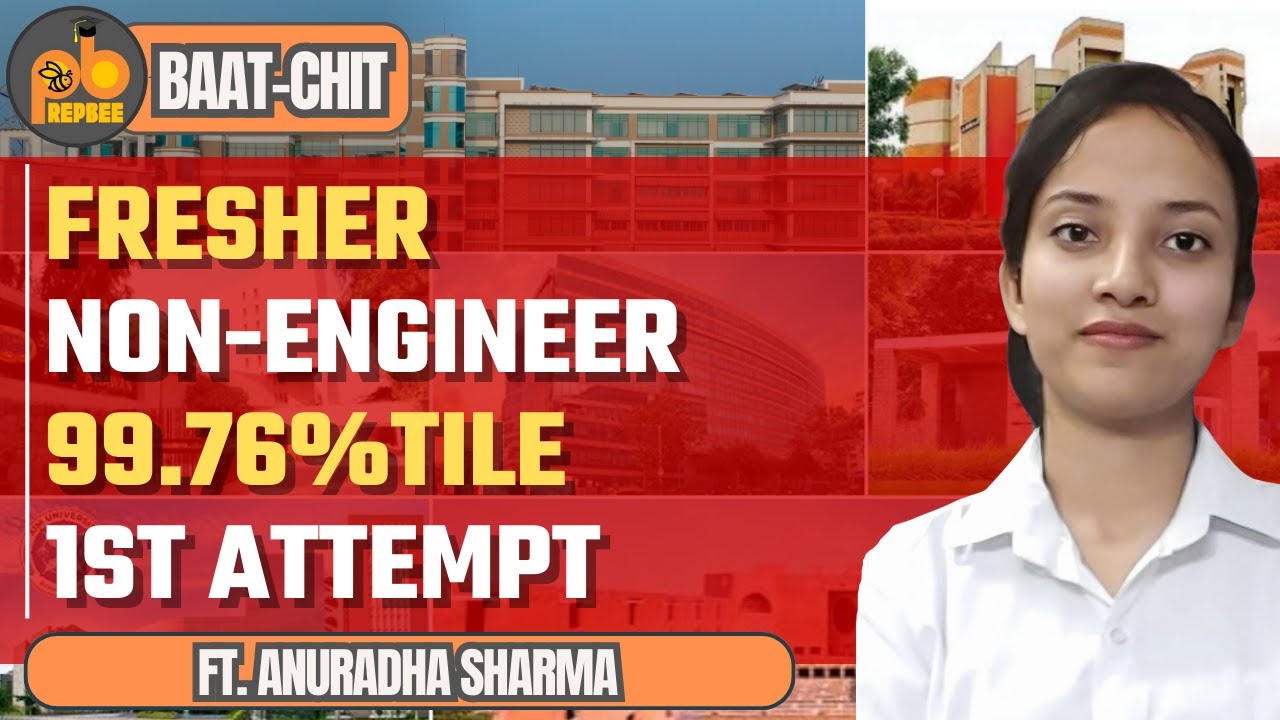 BAAT-CHIT #01 | CAT 2023 Topper Anuradha Sharma | 99.76%iler | Non-Engineer | Fresher