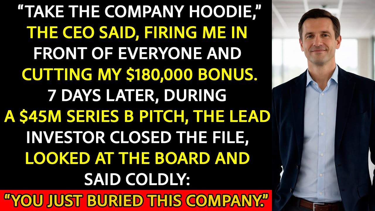 Fired While Handed a CORPORATE Hoodie — I Cost Them a $45M Series B