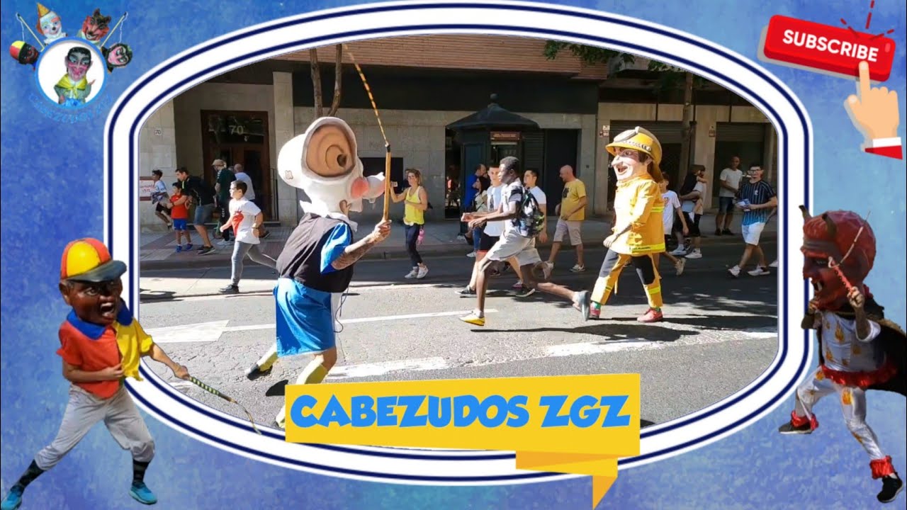 Cabezudos Las Fuentes (Mañana 21-08-2022)