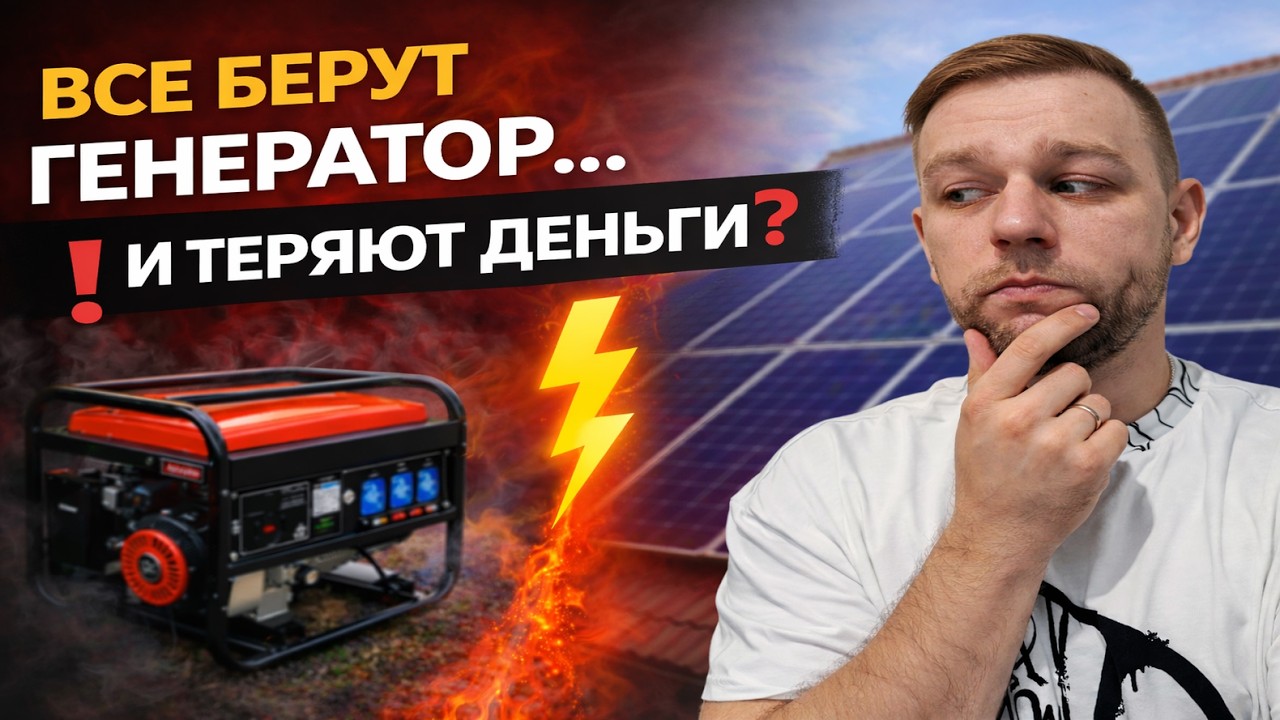 Солнечная электростанция против генератора: разбор без мифов
