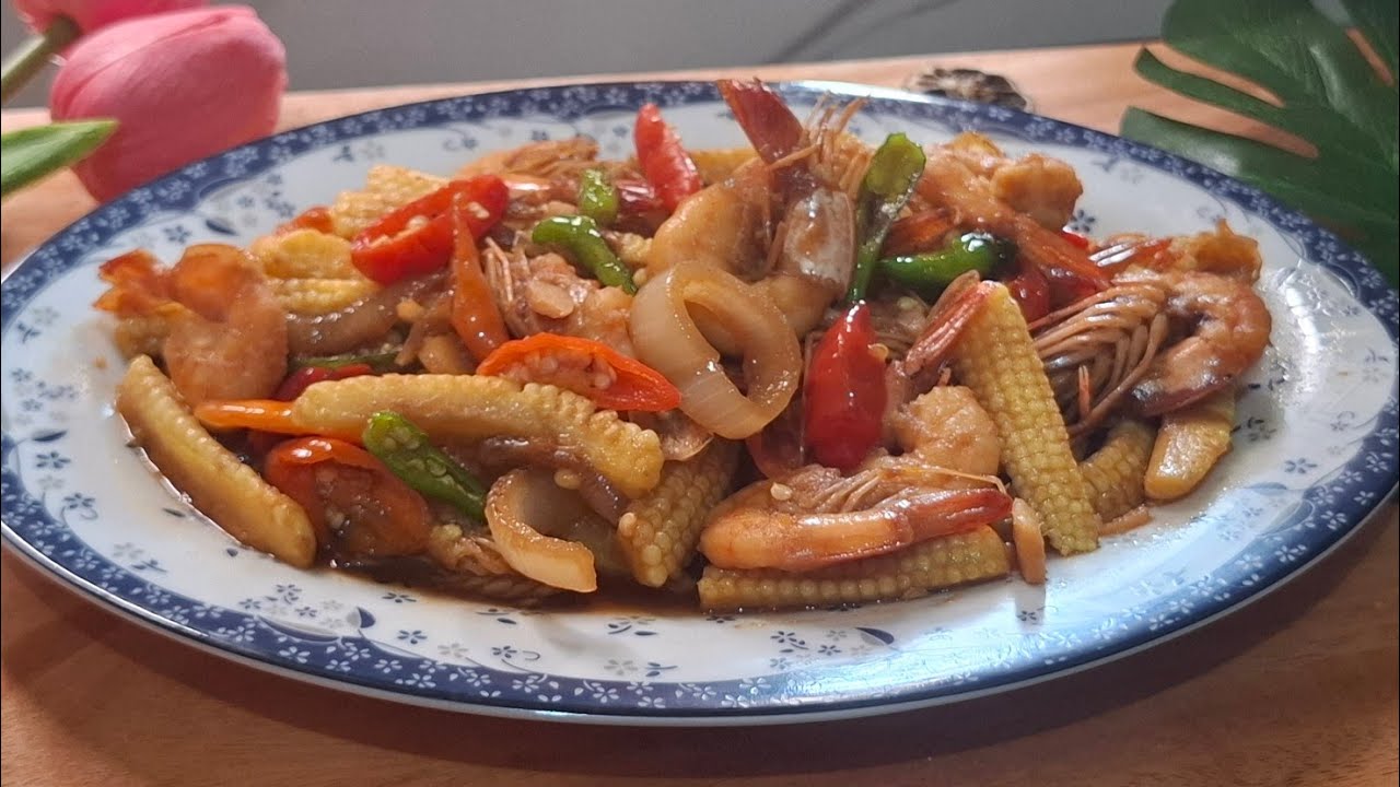 STIR FRY BABY CORN WITH OYSTER SOUCE [ Tumis Jagung muda saus tiram ] #food #worldwide  #cooking 
