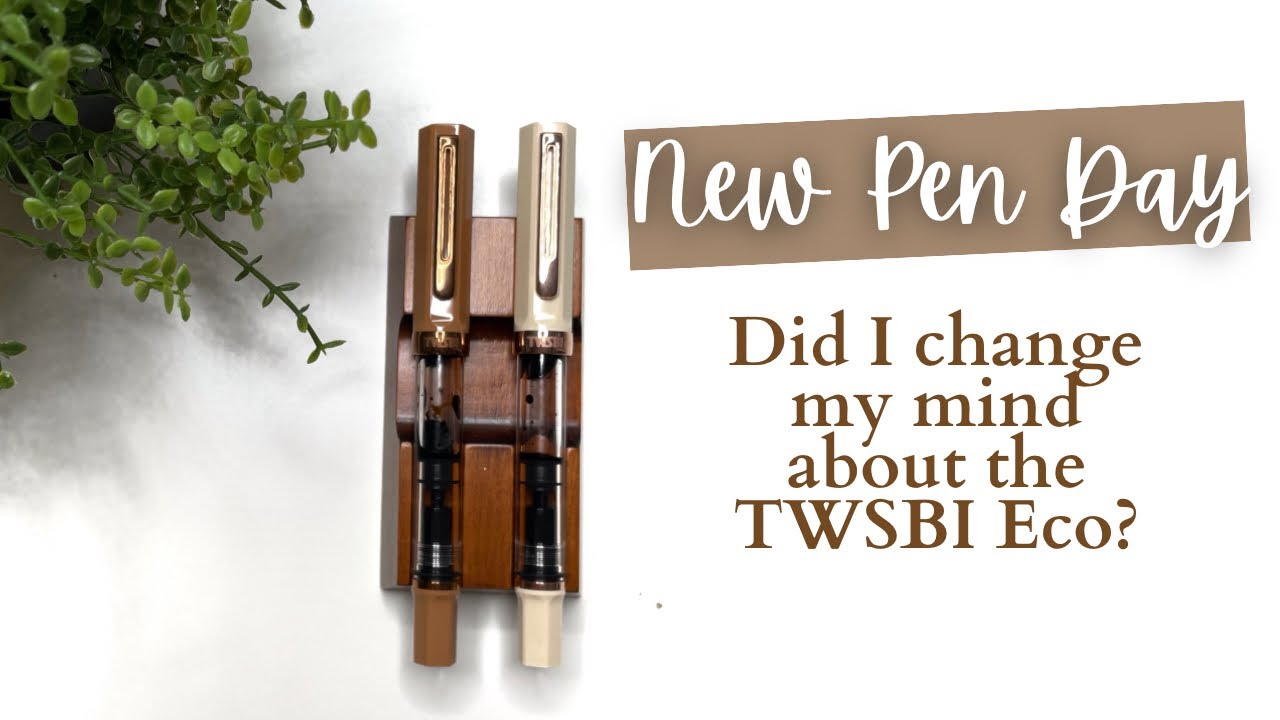 NEW PEN DAY // TWSBI ECO Cream Rose Gold & Caffe Bronze Review // Did I change my mind?