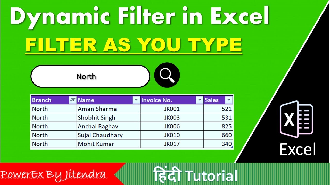 Dynamic Filter in Excel | Filter As You Type | Excel VBA