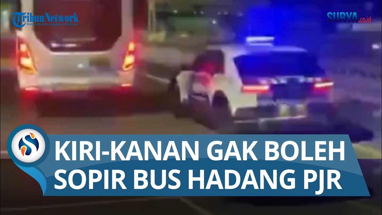 SOPIR BUS BERANI Hadang dan Hentikan PJR  di Tol Japek,  Tuduh Mabuk, Ini Penjelasan Polda