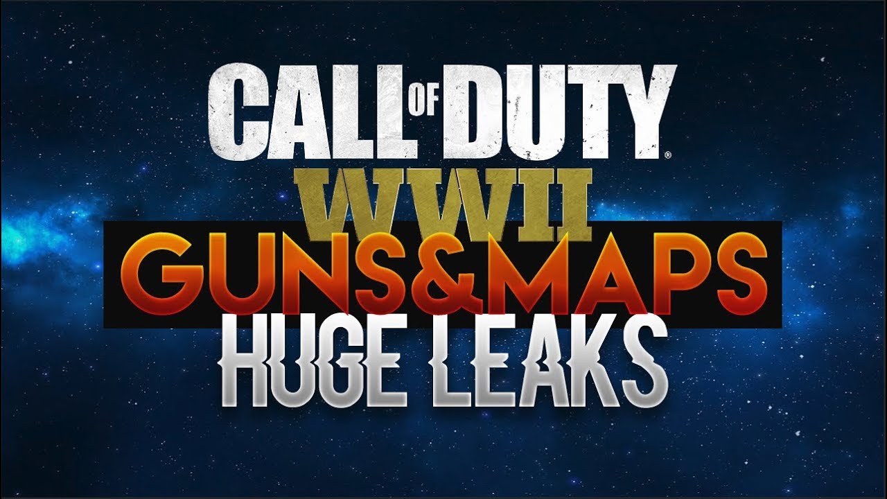 ALL GUNS & MAPS IN COD WW2 LEAKED! PC DATA MINED FILES