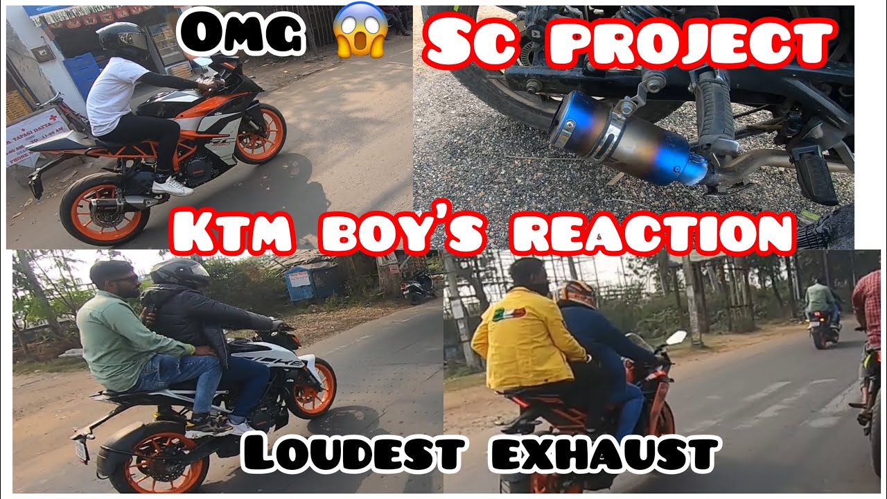KTM Boy’s Reaction On My Sc Project Exhaust 😱 | Loudest Exhaust Ever | Steven Raza Vlogs | Asansol