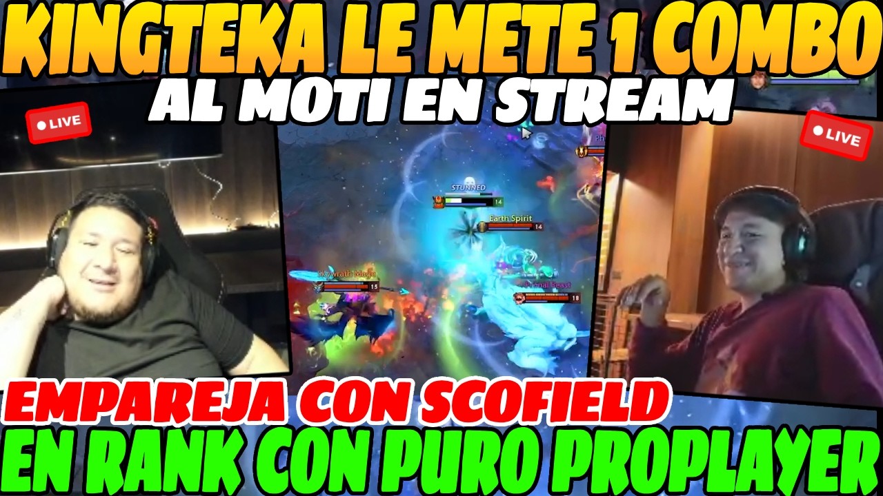 😲KINGTEKA empareja con SCOFIELD en ranked, Le mete un COMBO a PARKER en PLENO STREAM😲
