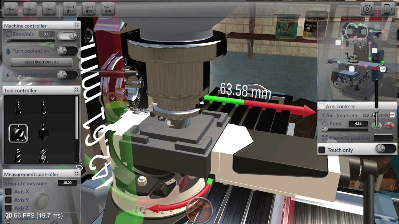 Milling Machine Simulator 3D