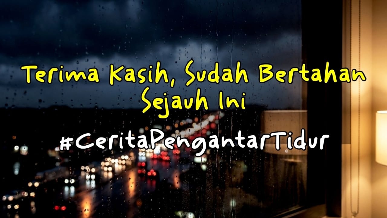 Aku tau kamu capek, tapi terima kasih sudah bertahan sejauh ini - CERITA SEBE;LUM TIDUR Eps. 9