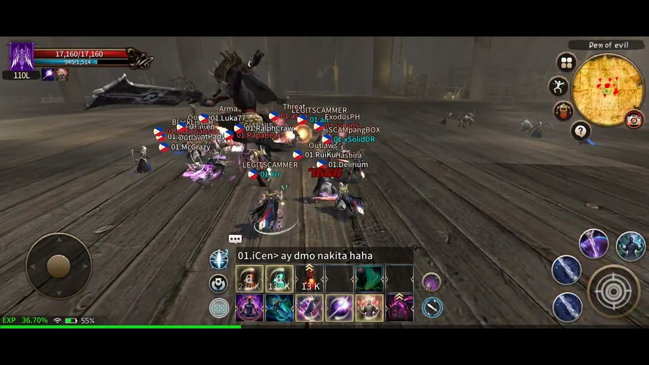 12Sky Reborn Den of Evil Boss Raid