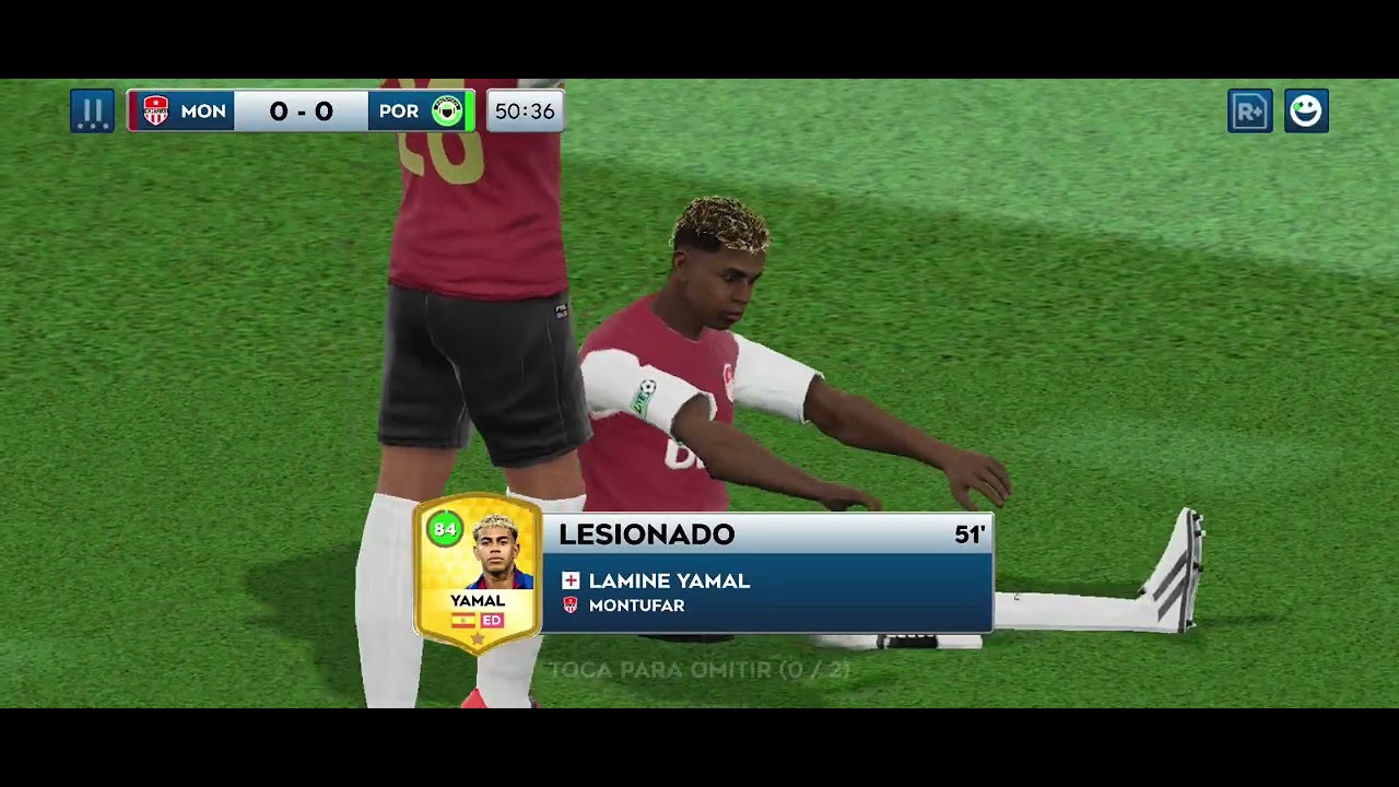 Jugando un partido en online