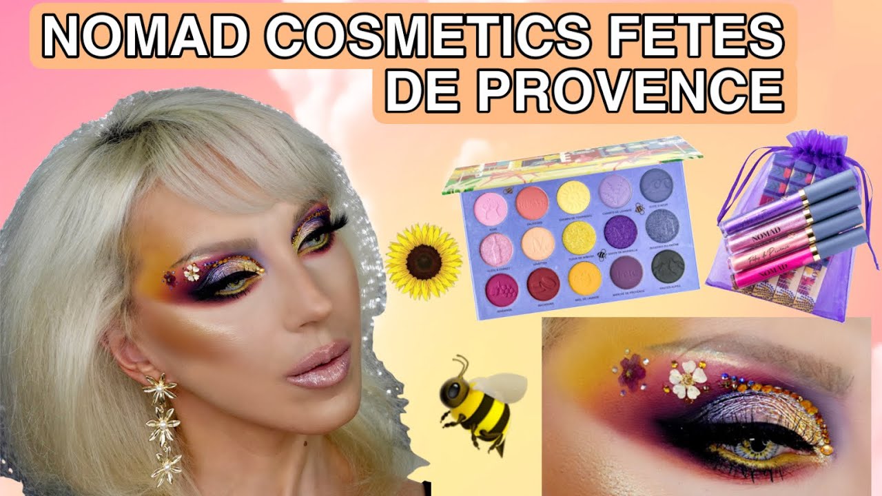 NOMAD COSMETICS FETES DE PROVENCE COLLECTION REVIEW, SWATCHES, TUTORIAL