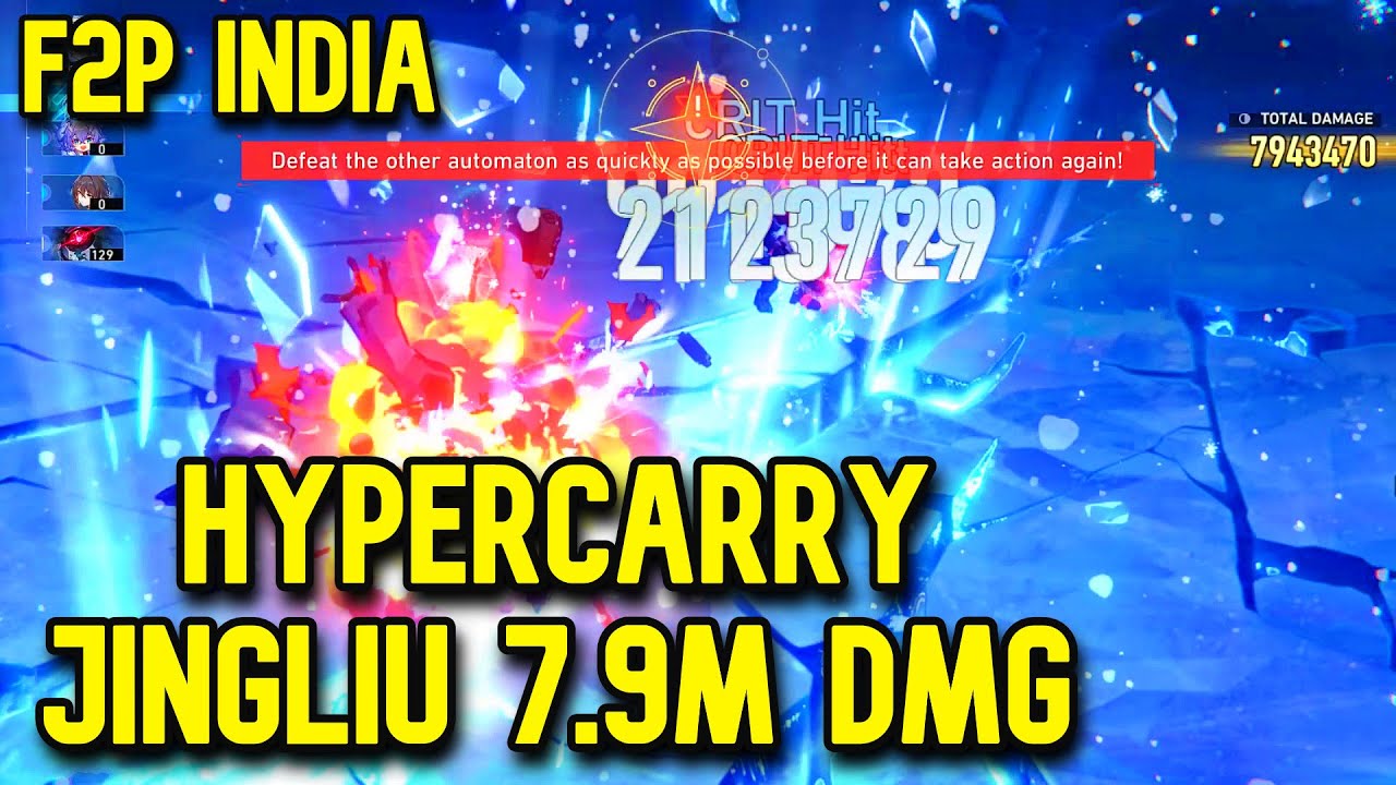 HyperCarry Jingliu 7.9M DMG | F2P Jingliu Satisfying Showcase | HSR 2.0